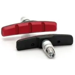 XLC BS-V01 SET 4 V-BRAKE 70 MM NEGRO/ROJO